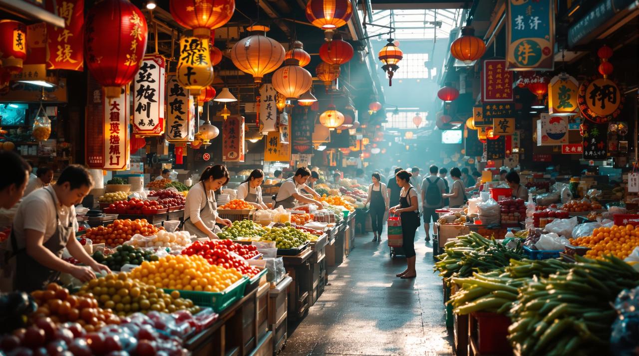 笑傲菜场 背景