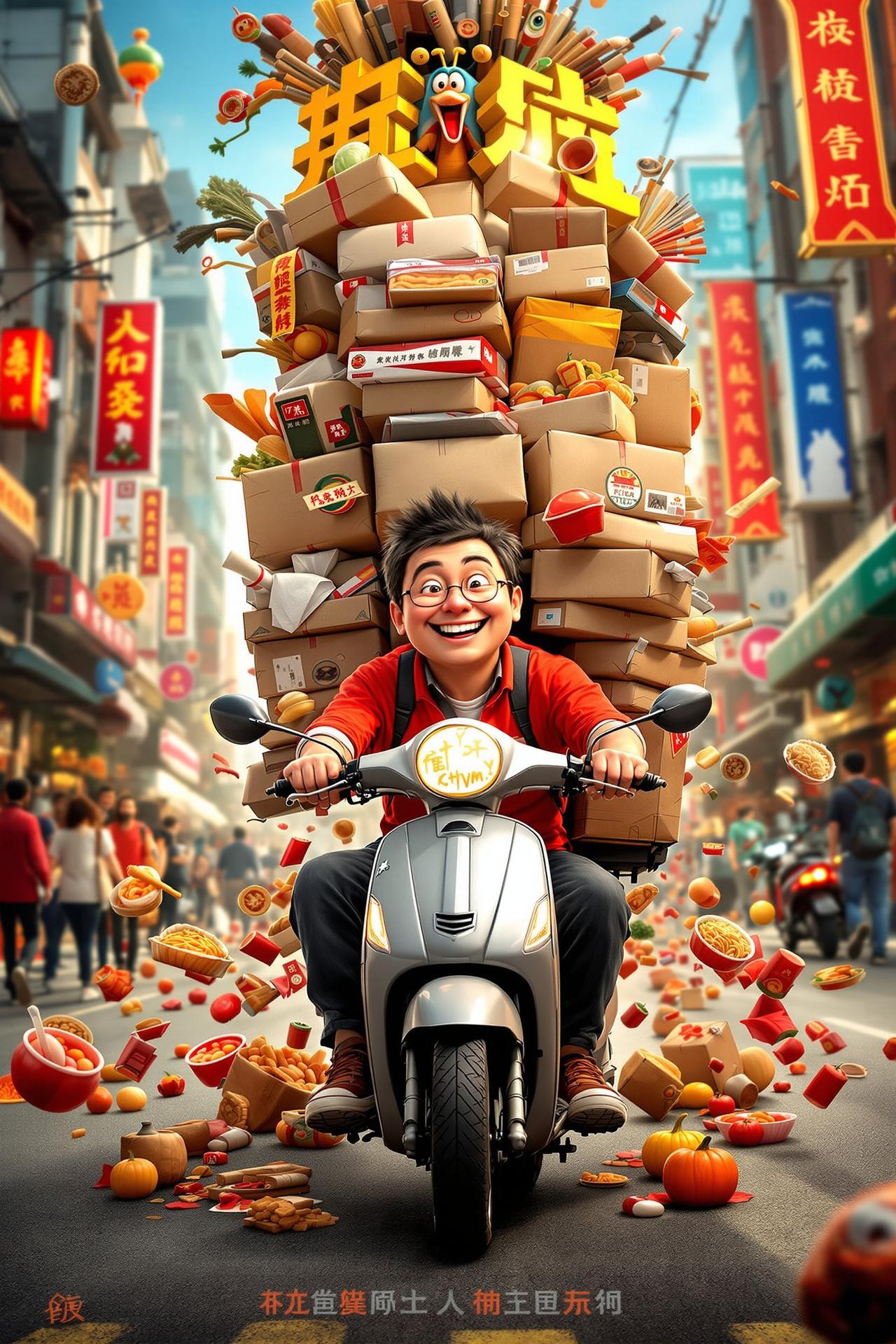 欢乐外卖员 电影海报